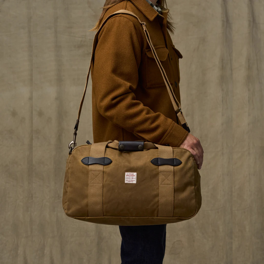Bolso Tin Cloth Small Duffle Dark Tan