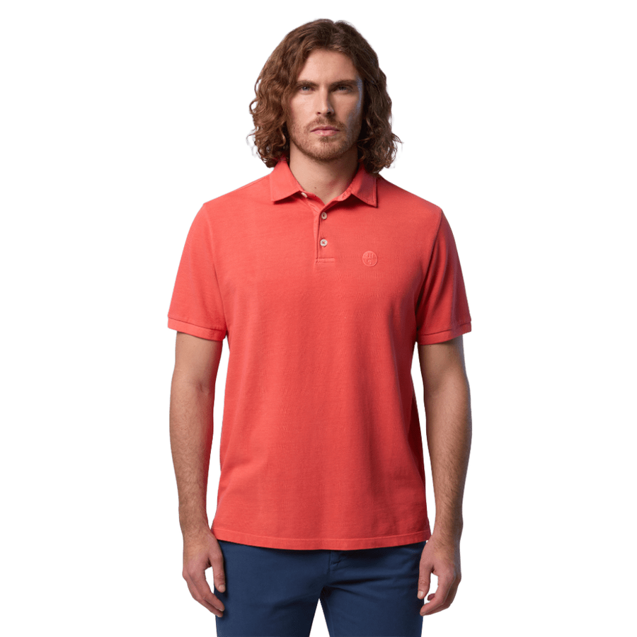 Polo Pique S/S Logo Paprika