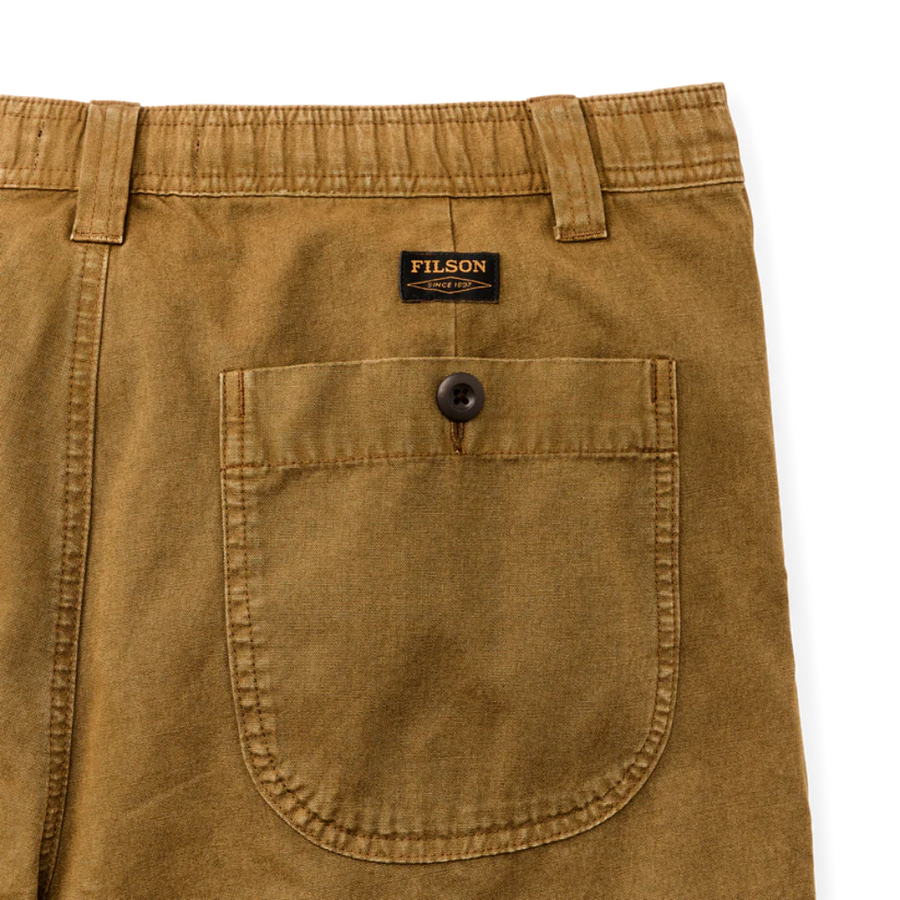 Short Oakville Canvas Bronze Brown