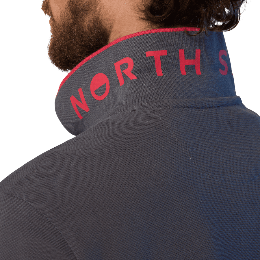 Polo Piqué S/S Contraste Iron Grey