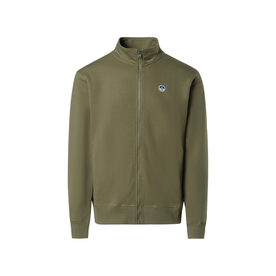 Polerón Full Zip Deep Green