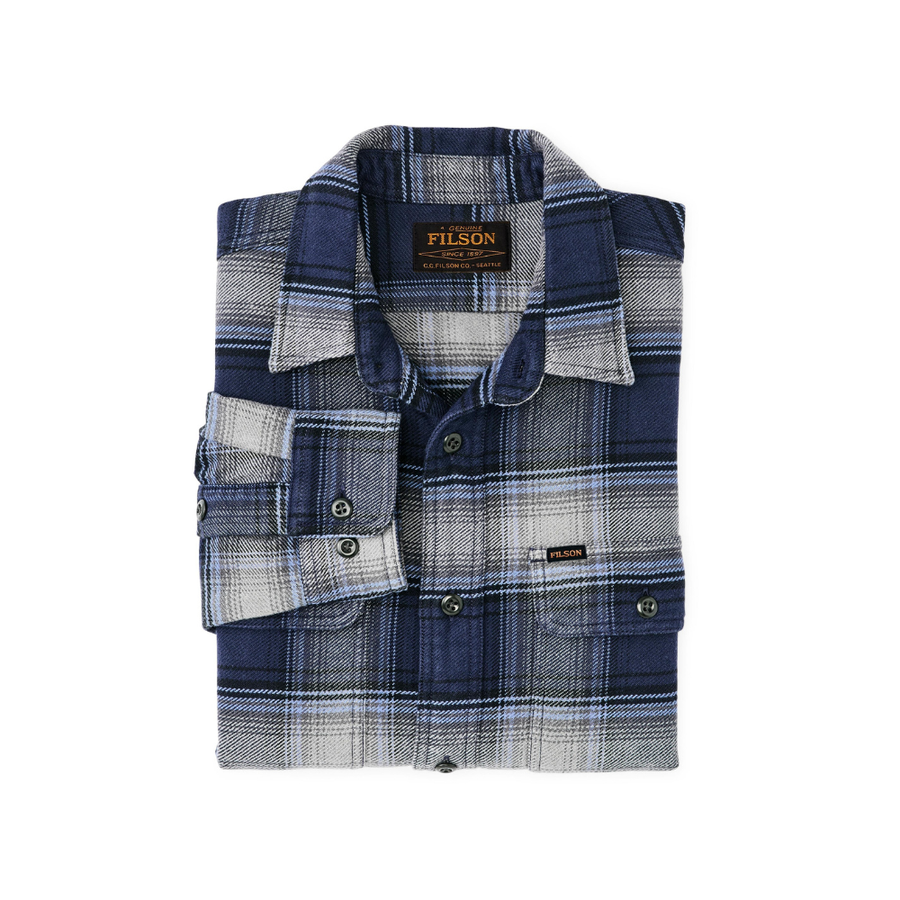 Camisa Vintage Flannel Work Light Blue