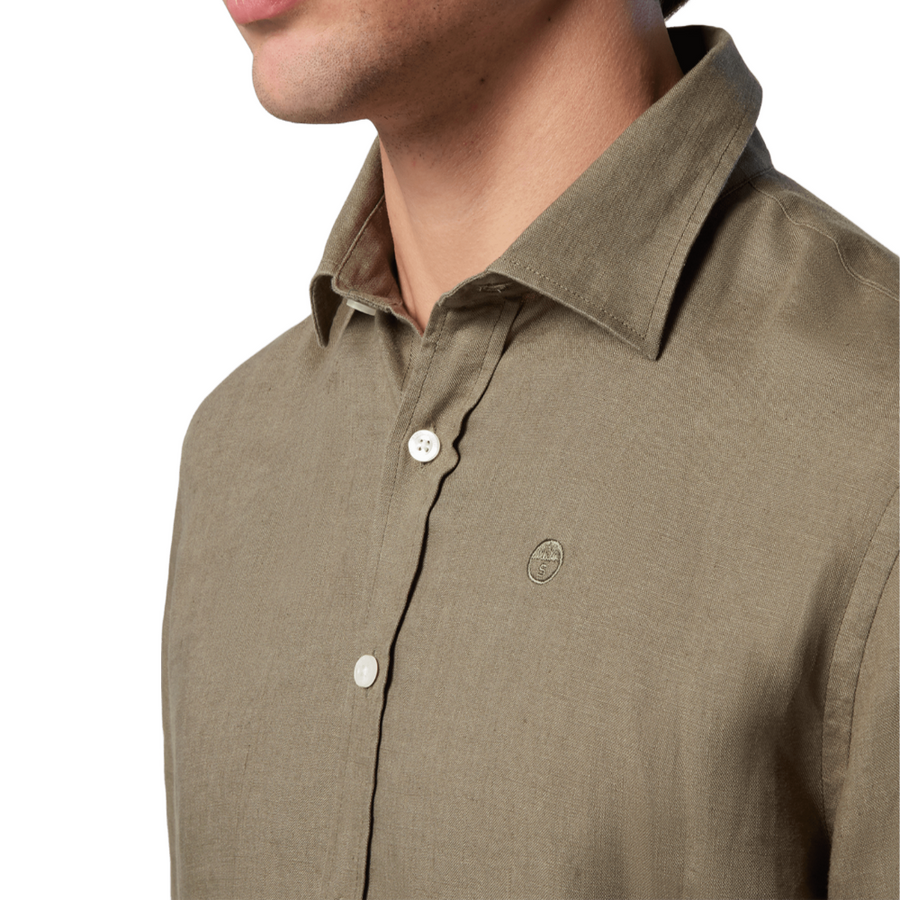 Camisa Spread Collar Regular Deep Green