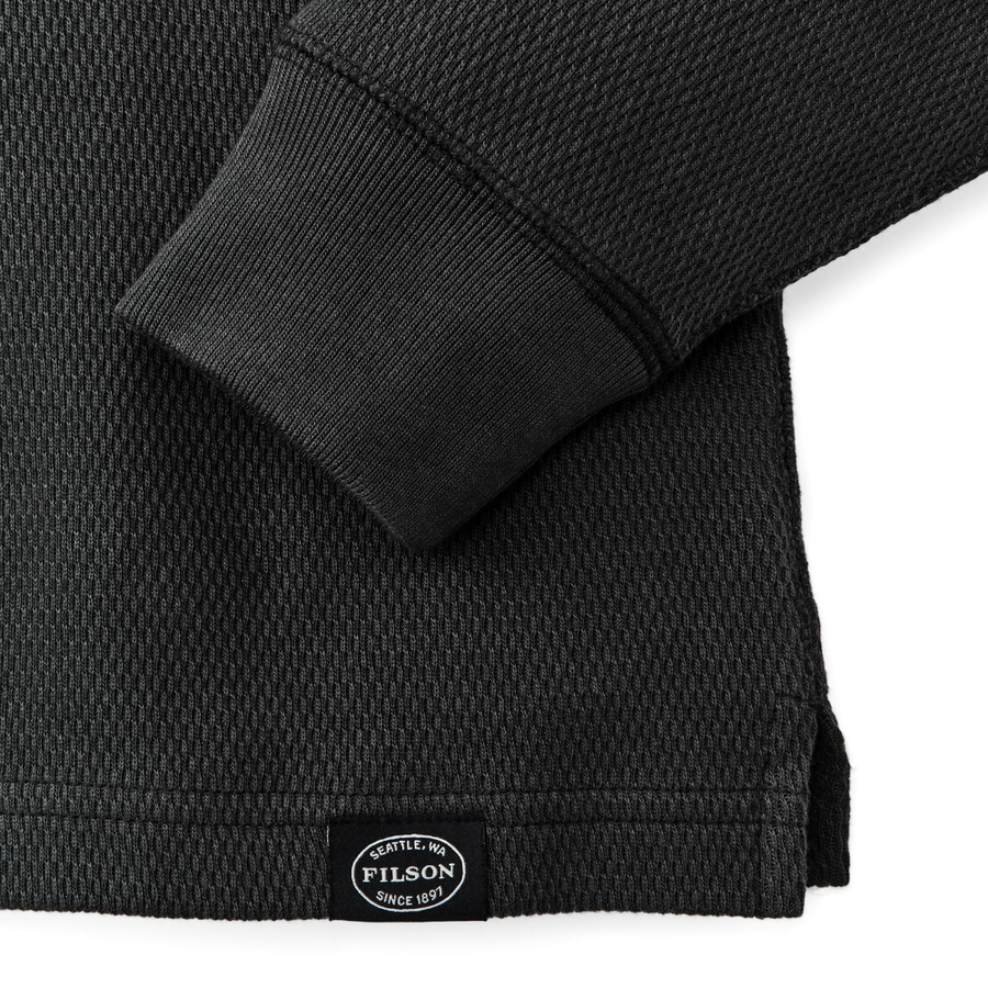 Polerón Waffle Knit Crewneck Faded Black