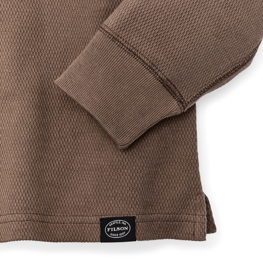 Polerón Waffle Knit Crewneck Brown