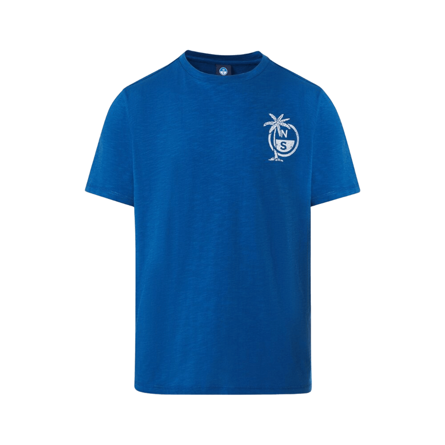 Polera S/S Slub Jersey Ocean Blue