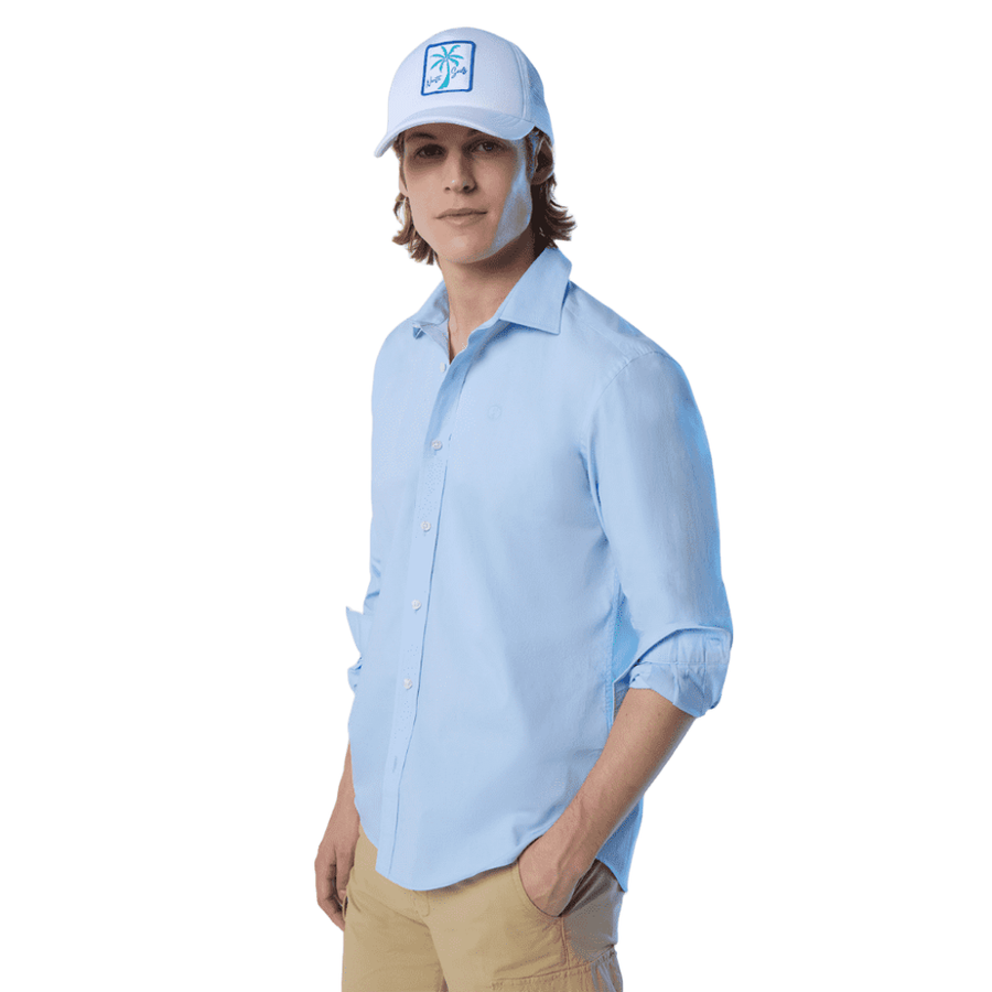 Camisa L/S Regular Spread Collar Light Blue