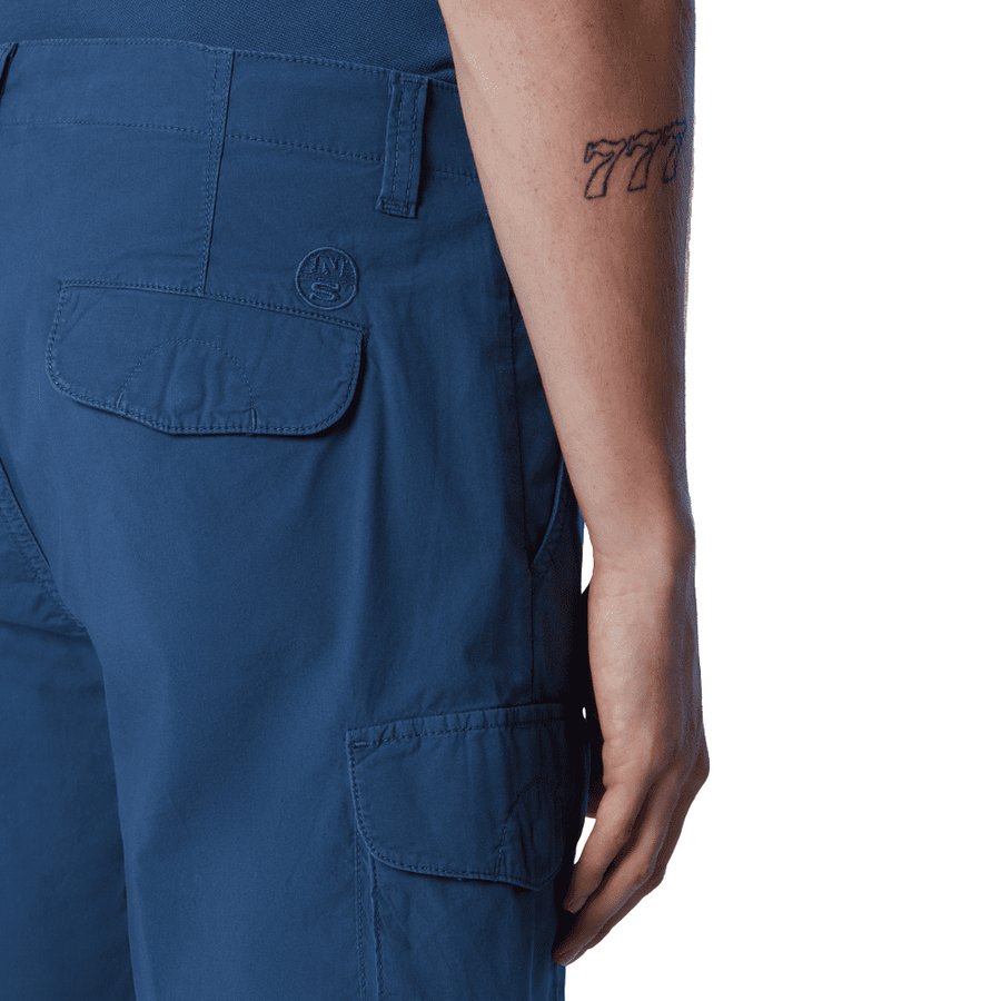 Short America Regular Fit Cargo Dark Denim