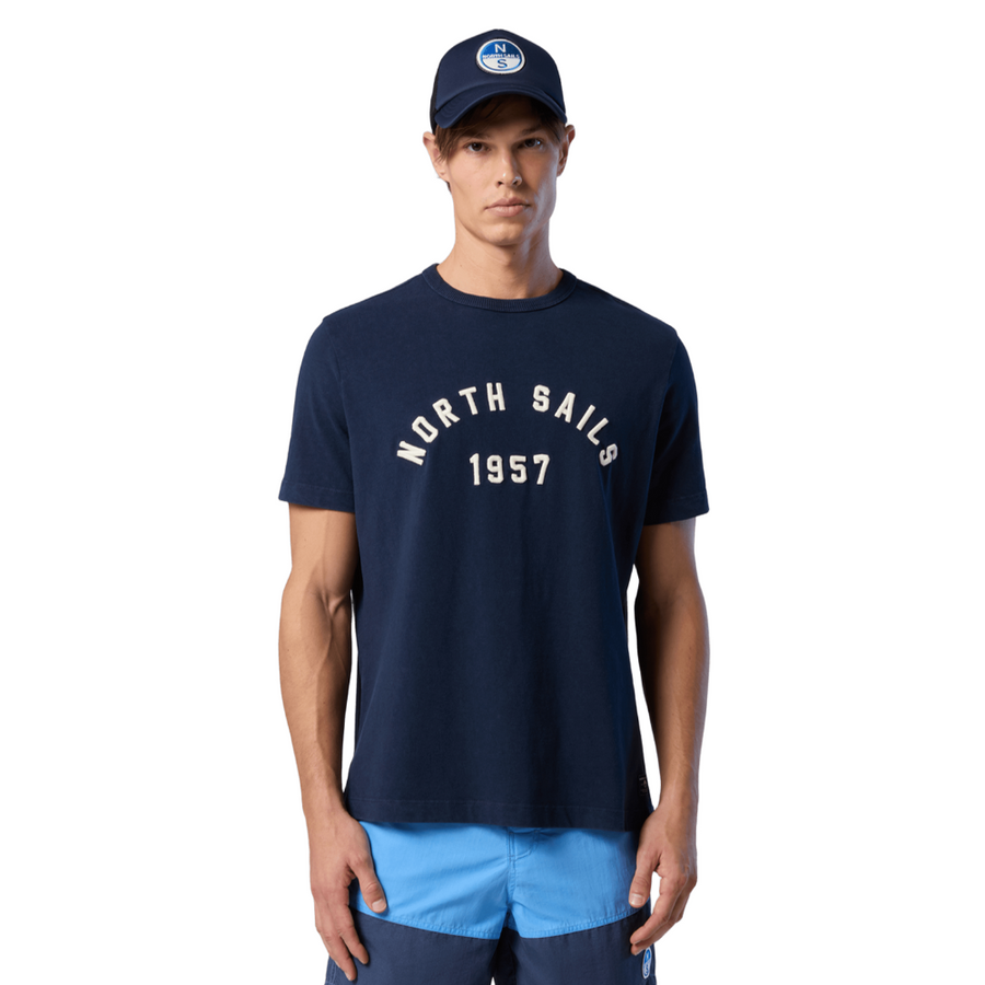 Polera S/S Graphic Navy Blue