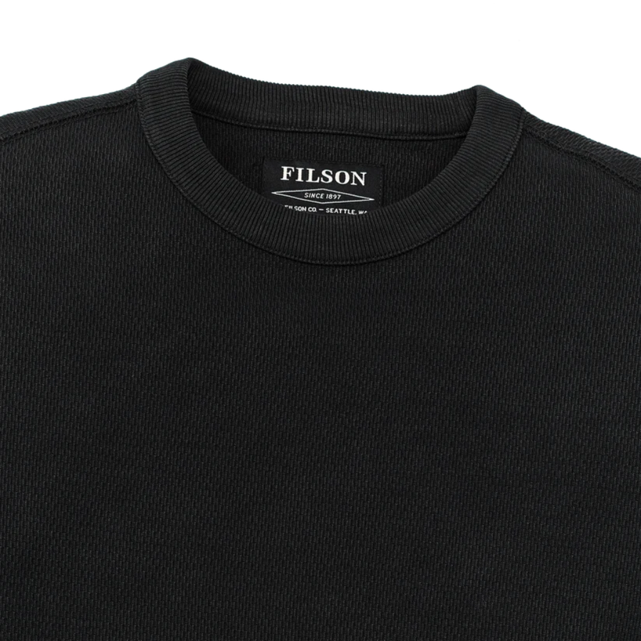 Polerón Waffle Knit Crewneck Faded Black