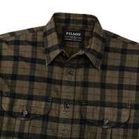 Camisa Franela Alaskan Guide Shirt Heather Gray Black Filson