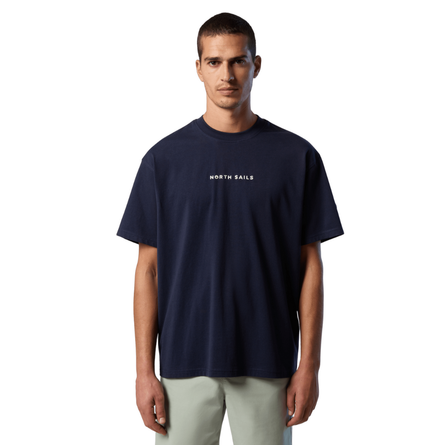Polera S/S Graphic Navy Blue