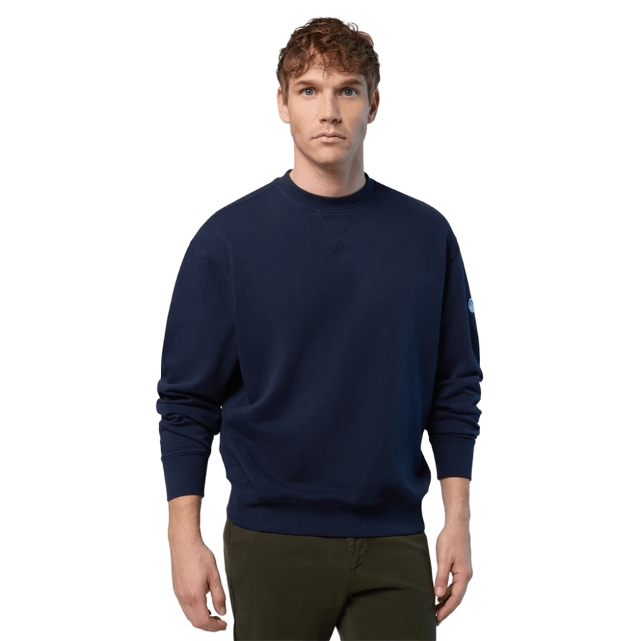 Polerón Crewneck Logo Navy Blue