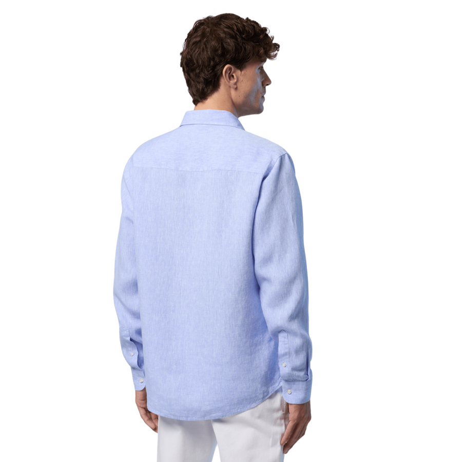 Camisa Spread Collar Regular Light Blue