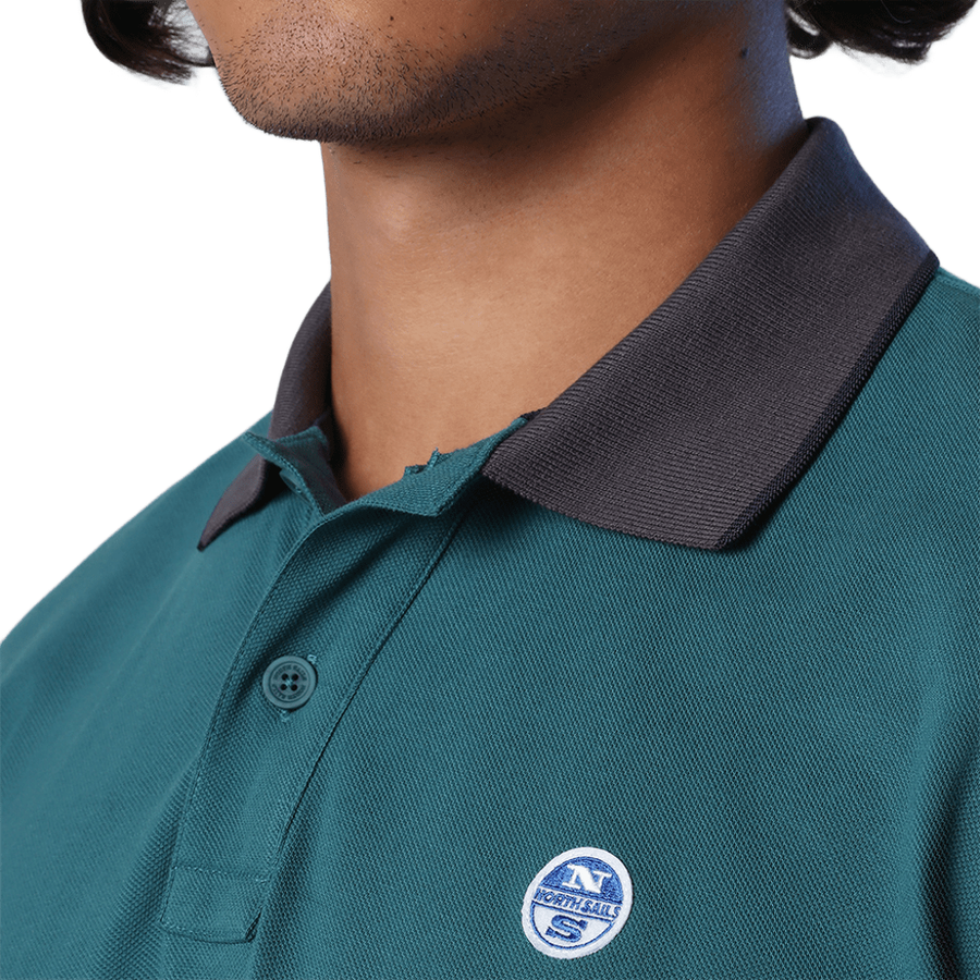 Polera Manga Larga Piqué Mediterranea