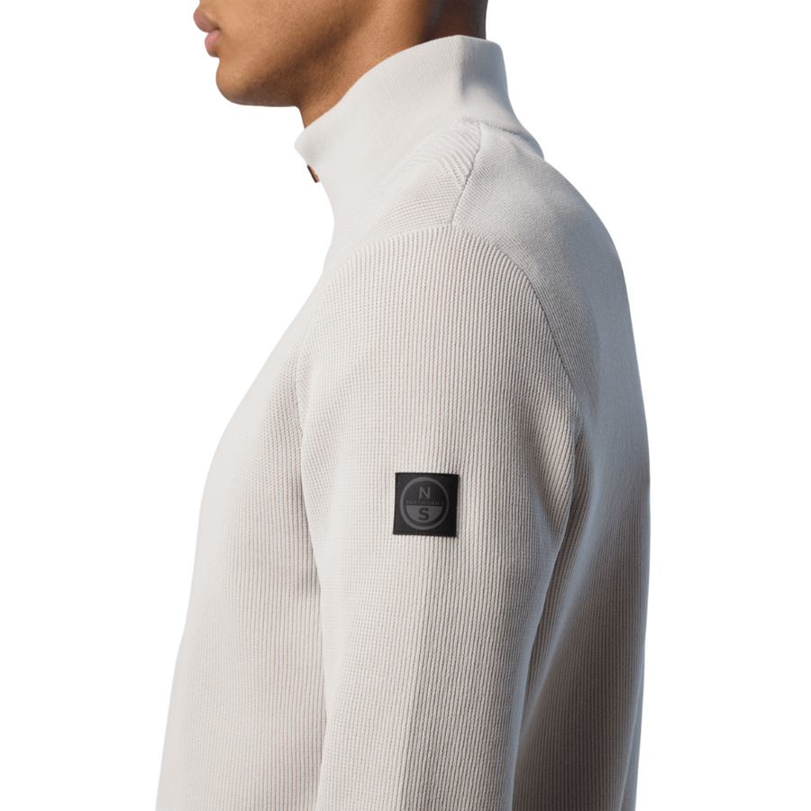 Sweater Half Zip Knitwear Vapor Grey