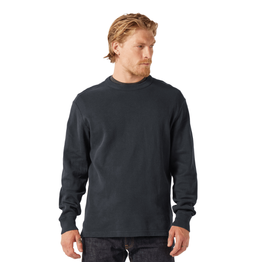 Polerón Waffle Knit Crewneck Navy
