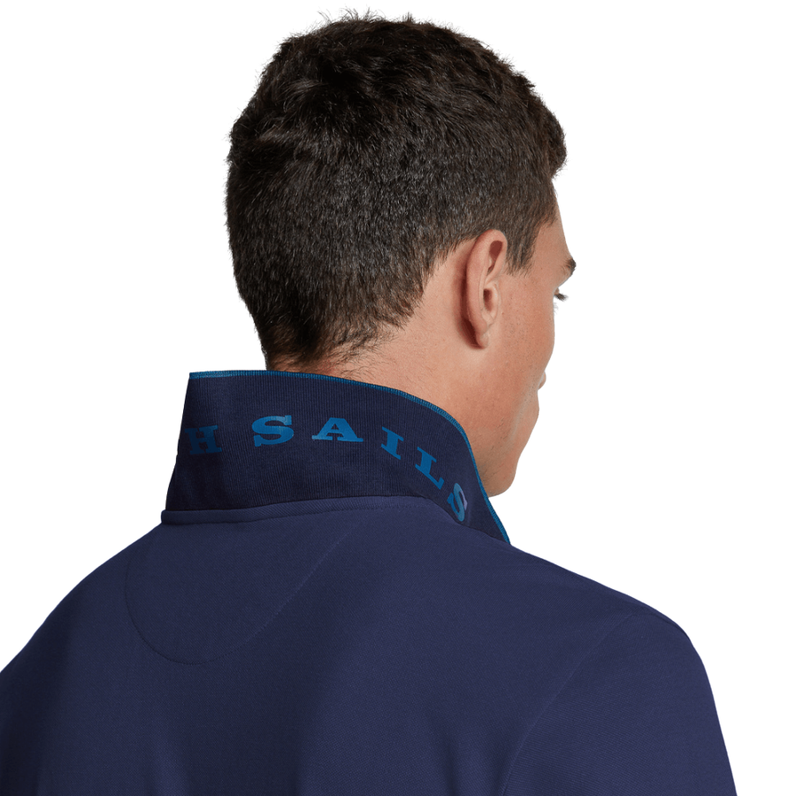 Polera Manga Larga Piqué Navy Blue