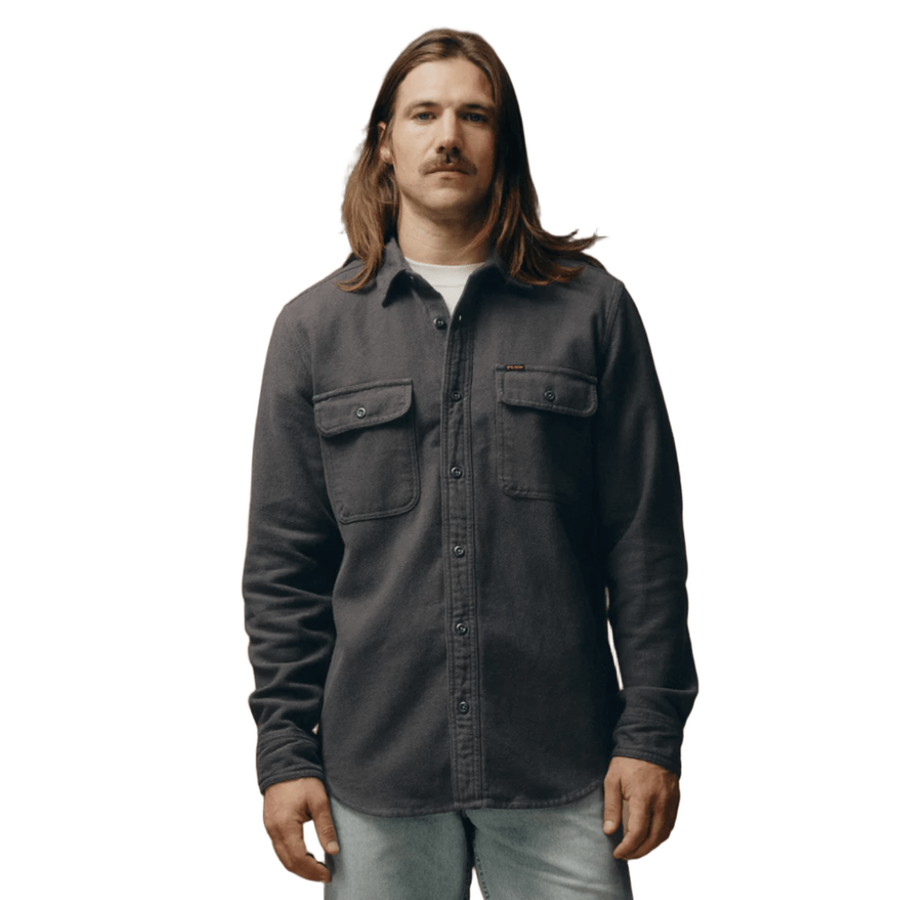 Camisa Vintage Flannel Work Charcoal
