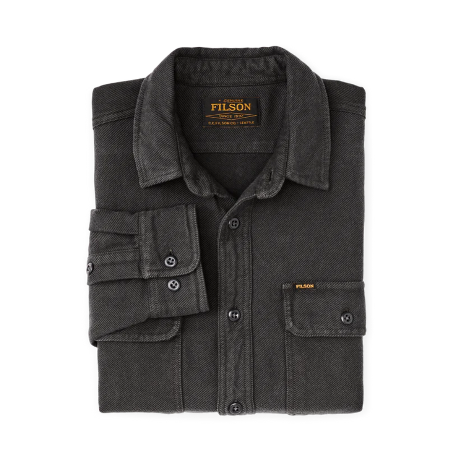 Camisa Vintage Flannel Work Charcoal