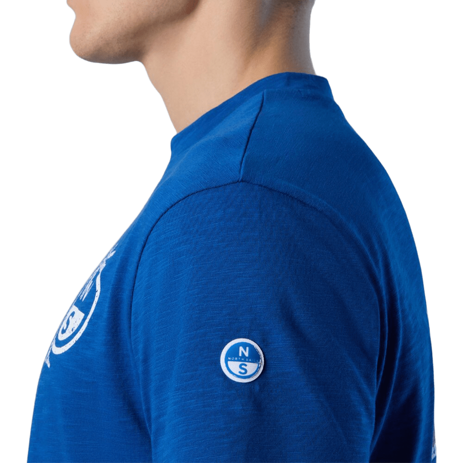 Polera S/S Slub Jersey Ocean Blue