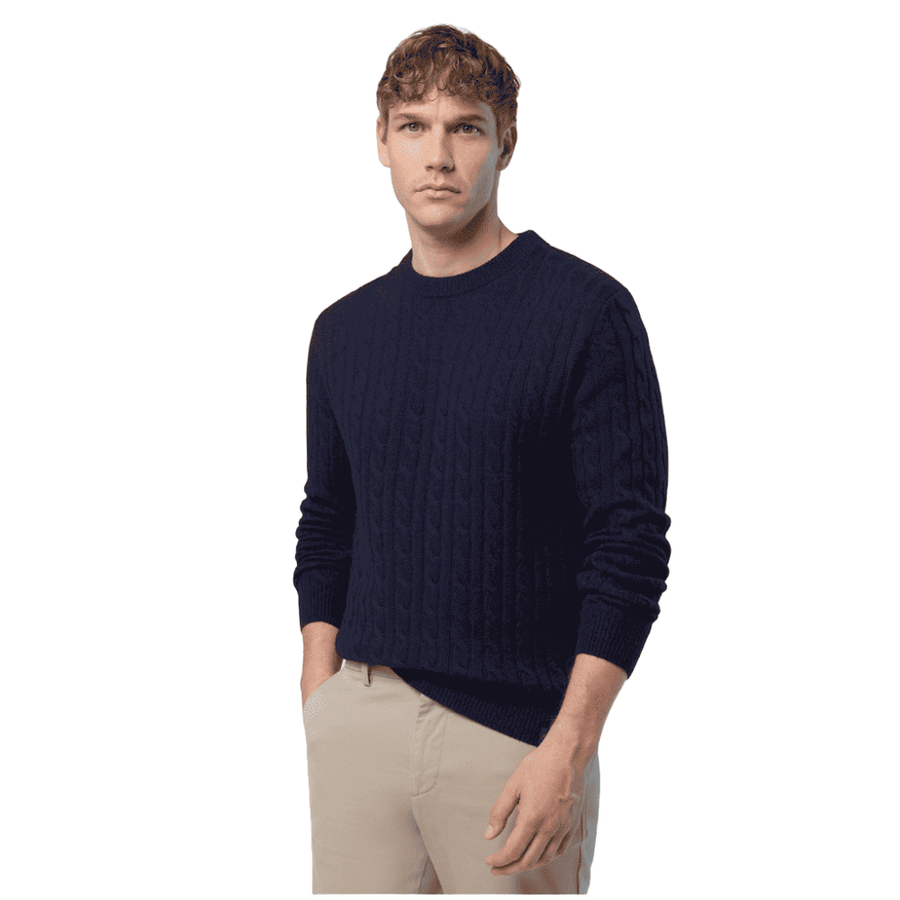Sweater Crewneck 7GG Navy Blue