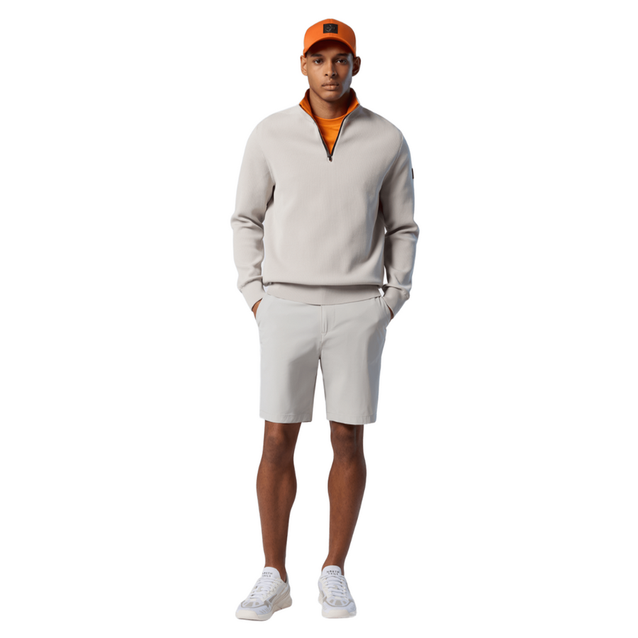 Sweater Half Zip Knitwear Vapor Grey