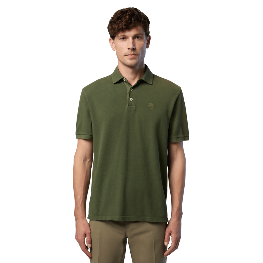 Polo Pique S/S Logo Deep Green
