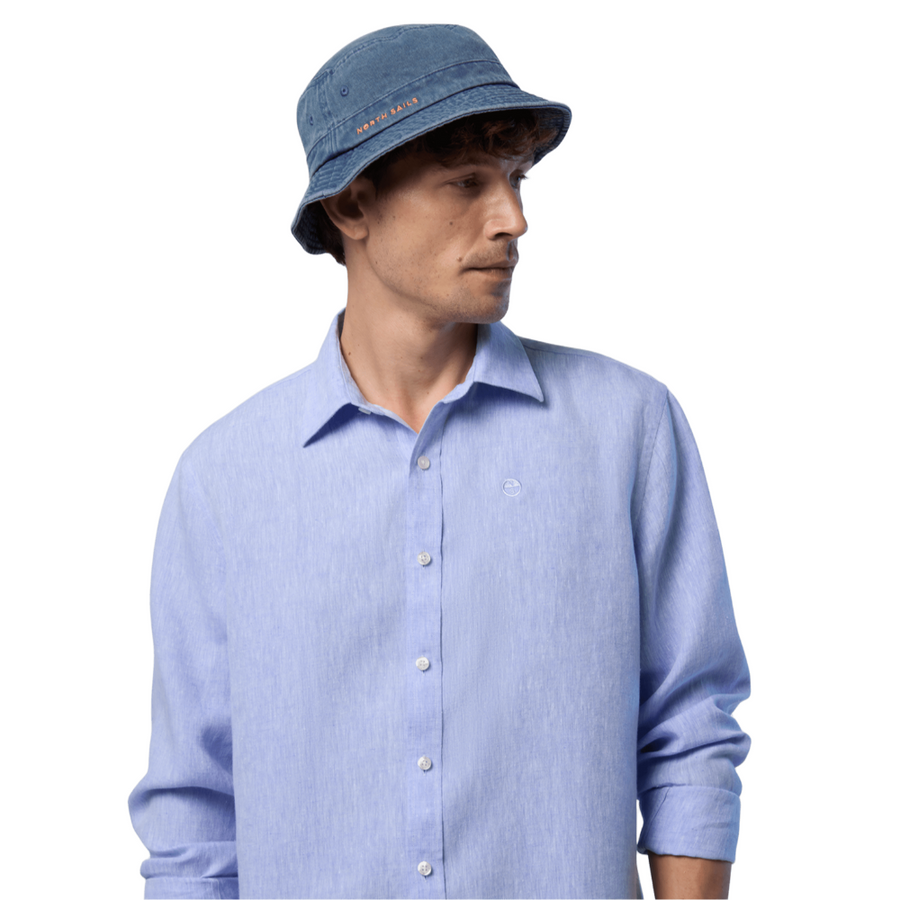 Camisa Spread Collar Regular Light Blue