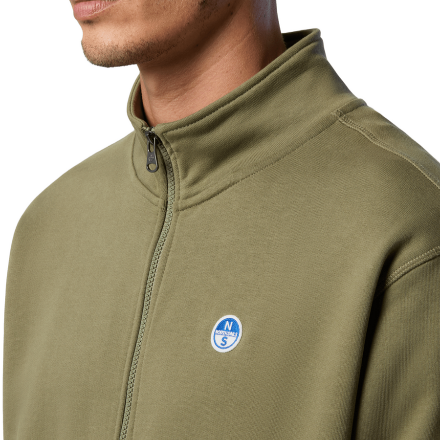 Polerón Full Zip Deep Green