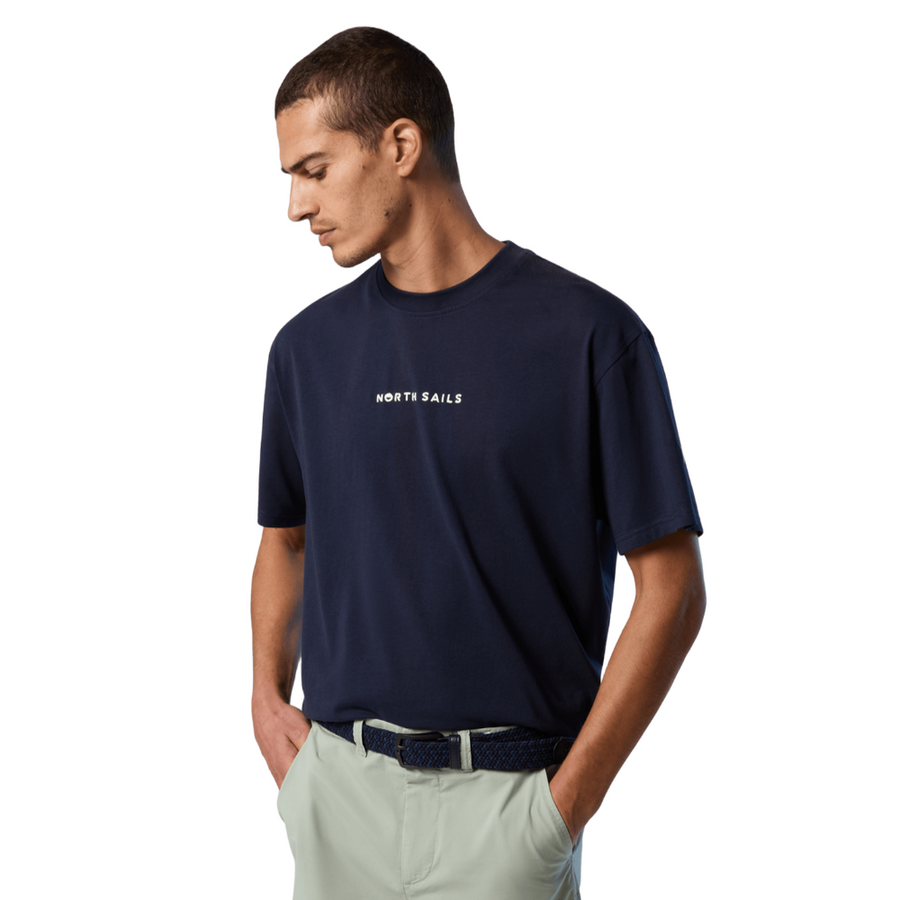 Polera S/S Graphic Navy Blue