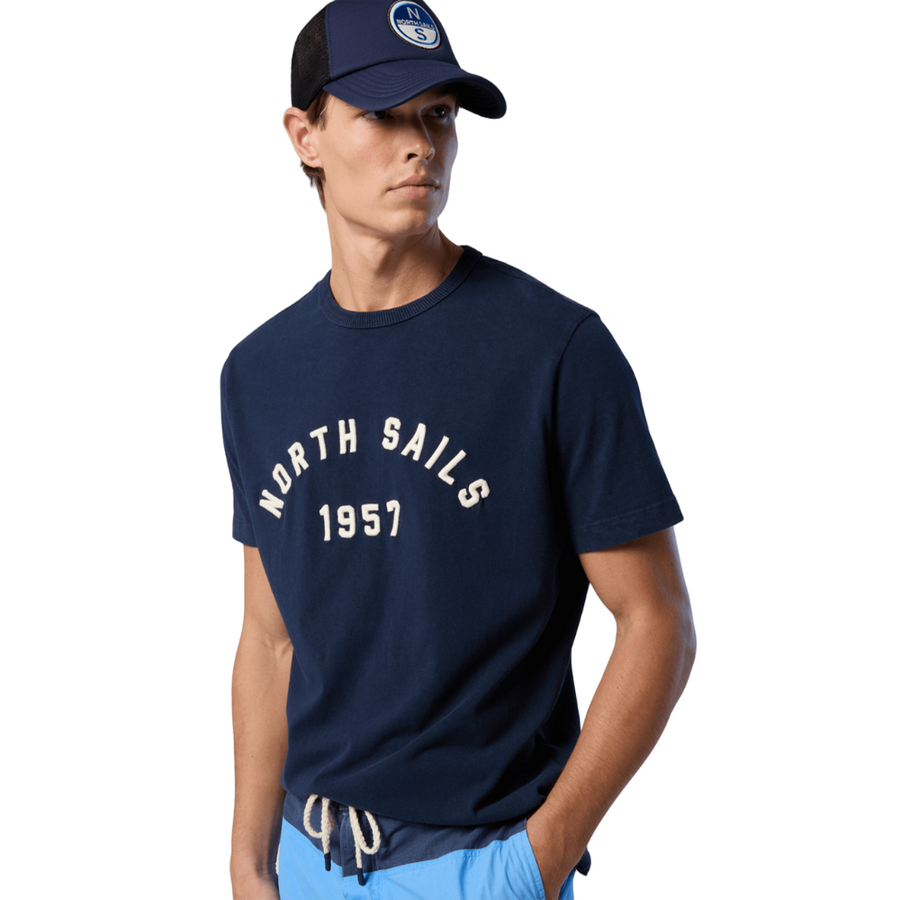 Polera S/S Graphic Navy Blue