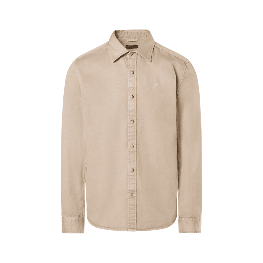 Camisa Spread Collar Taupe