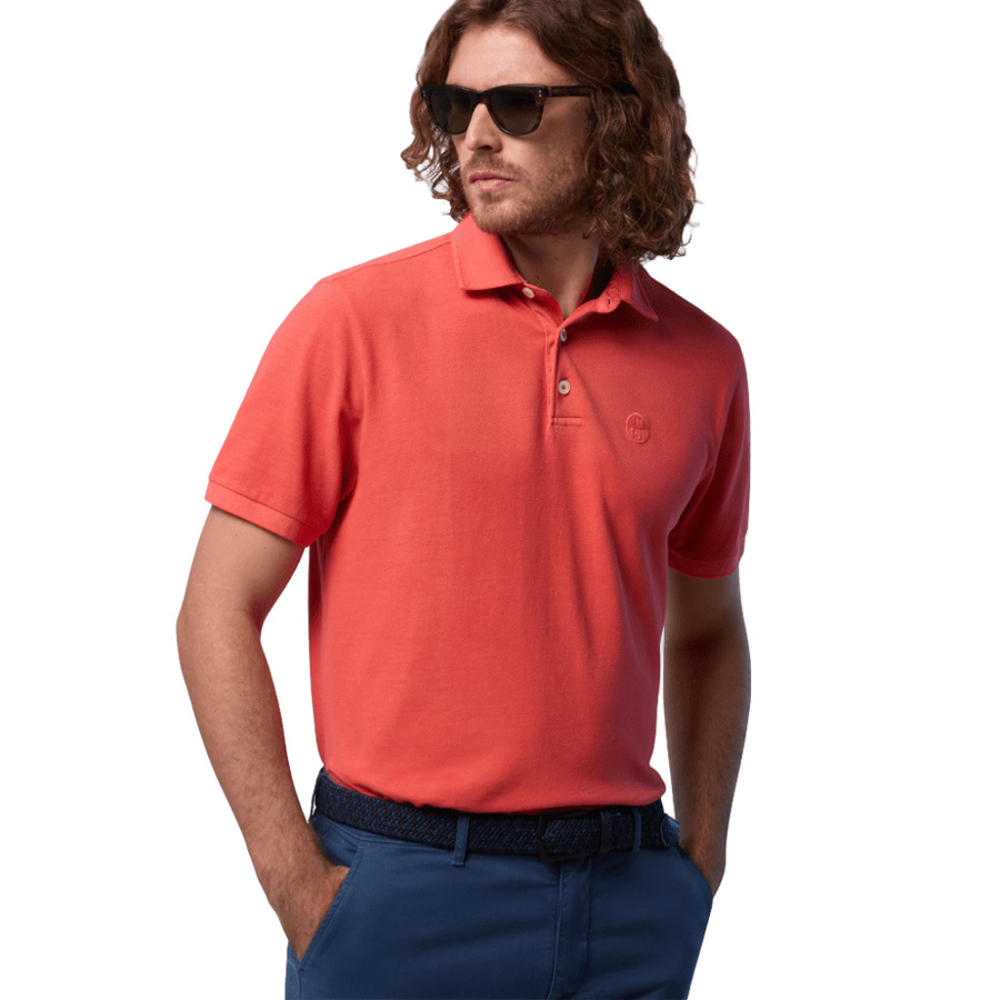 Polo Pique S/S Logo Paprika