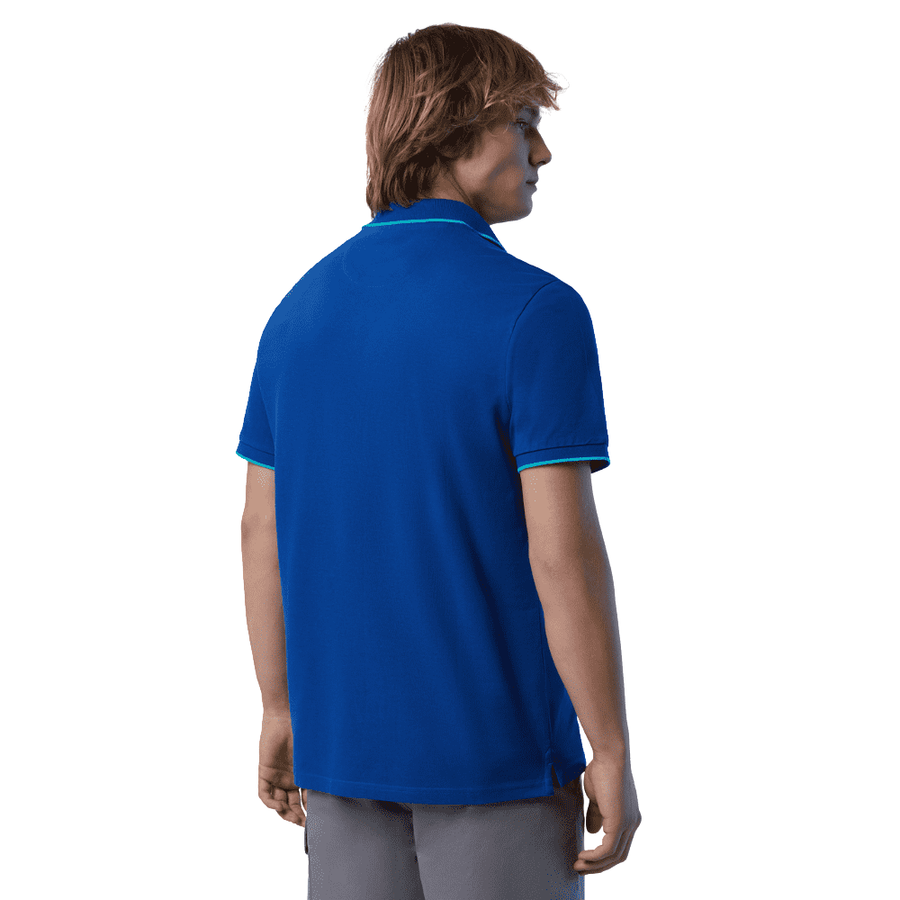 Polo Piqué S/S Contraste Ocean Blue