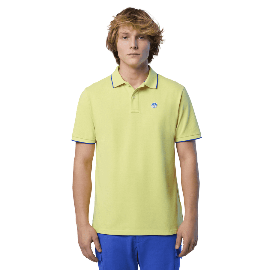 Polo Piqué S/S Contraste Limelight