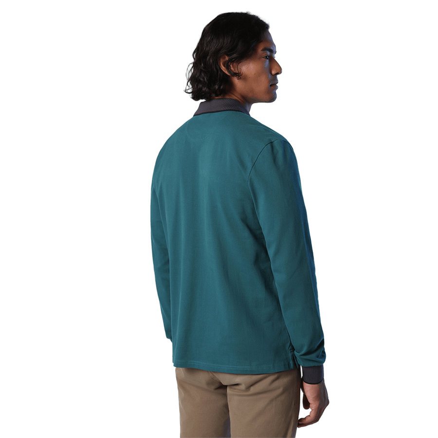 Polera Manga Larga Piqué Mediterranea