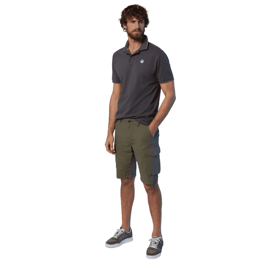 Polo Piqué S/S Contraste Iron Grey