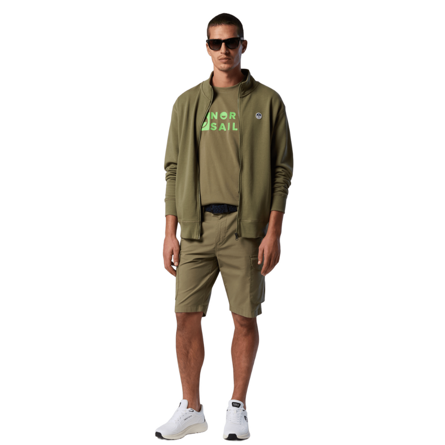 Polerón Full Zip Deep Green