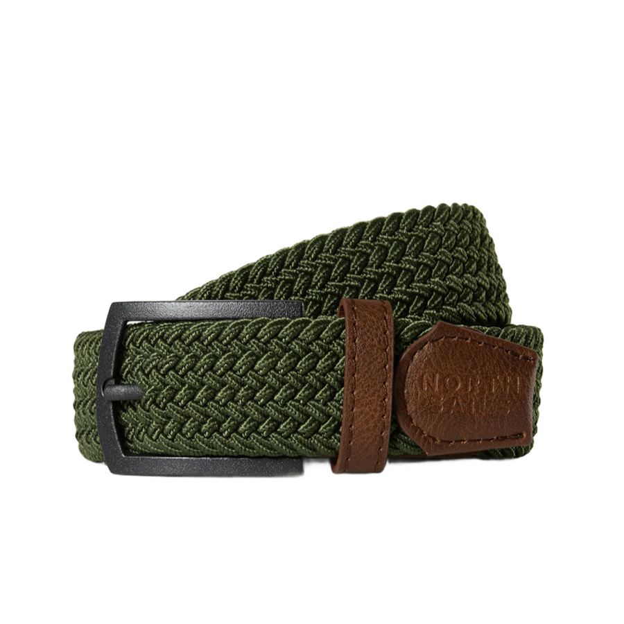 Belt W/Elastic Deep Green