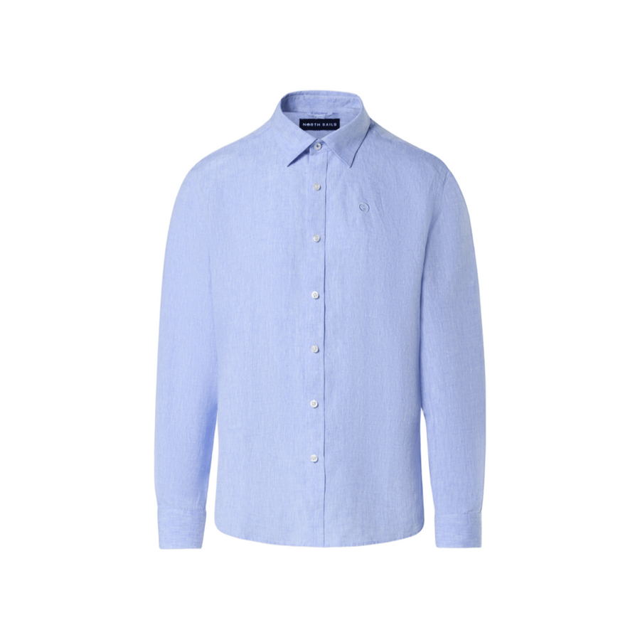 Camisa Spread Collar Regular Light Blue