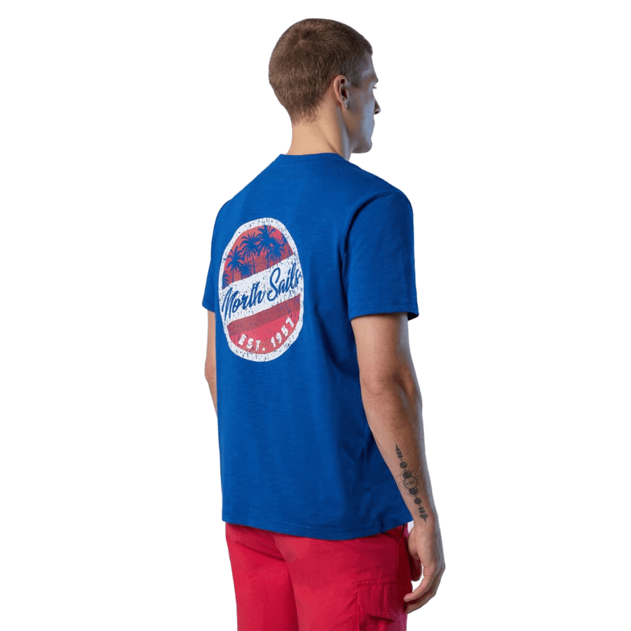 Polera S/S Slub Jersey Ocean Blue