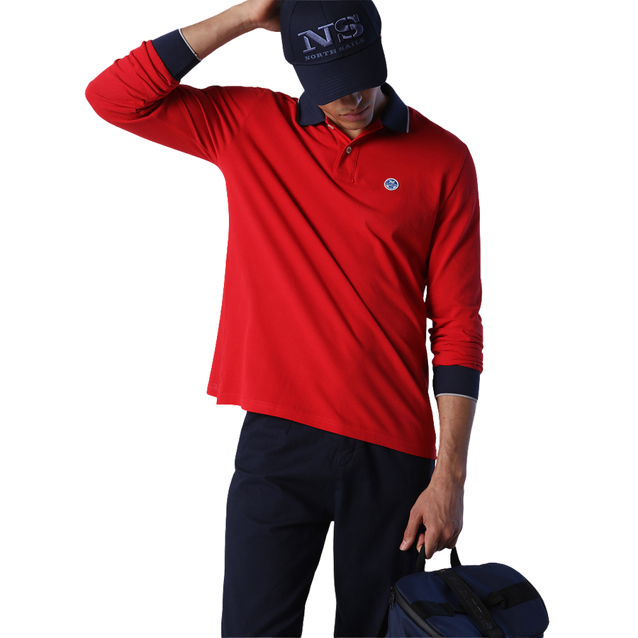 Polera Manga Larga Piqué Red