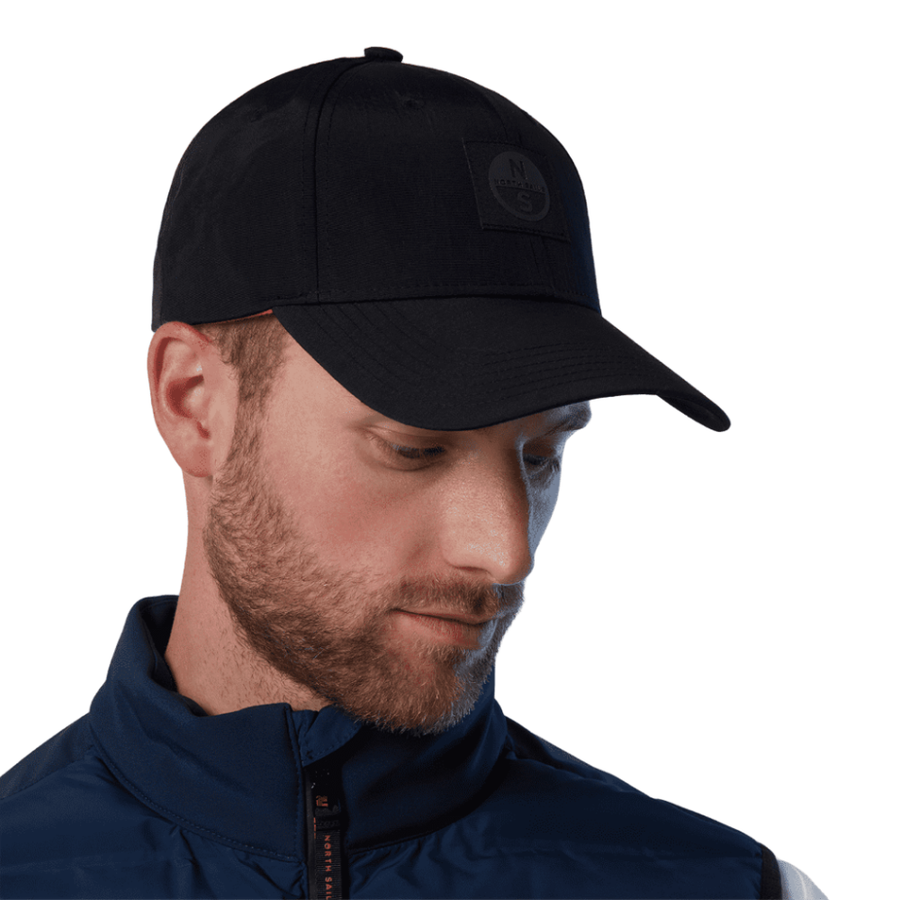 Baseball Cotton Cap Recycled Nylon Black