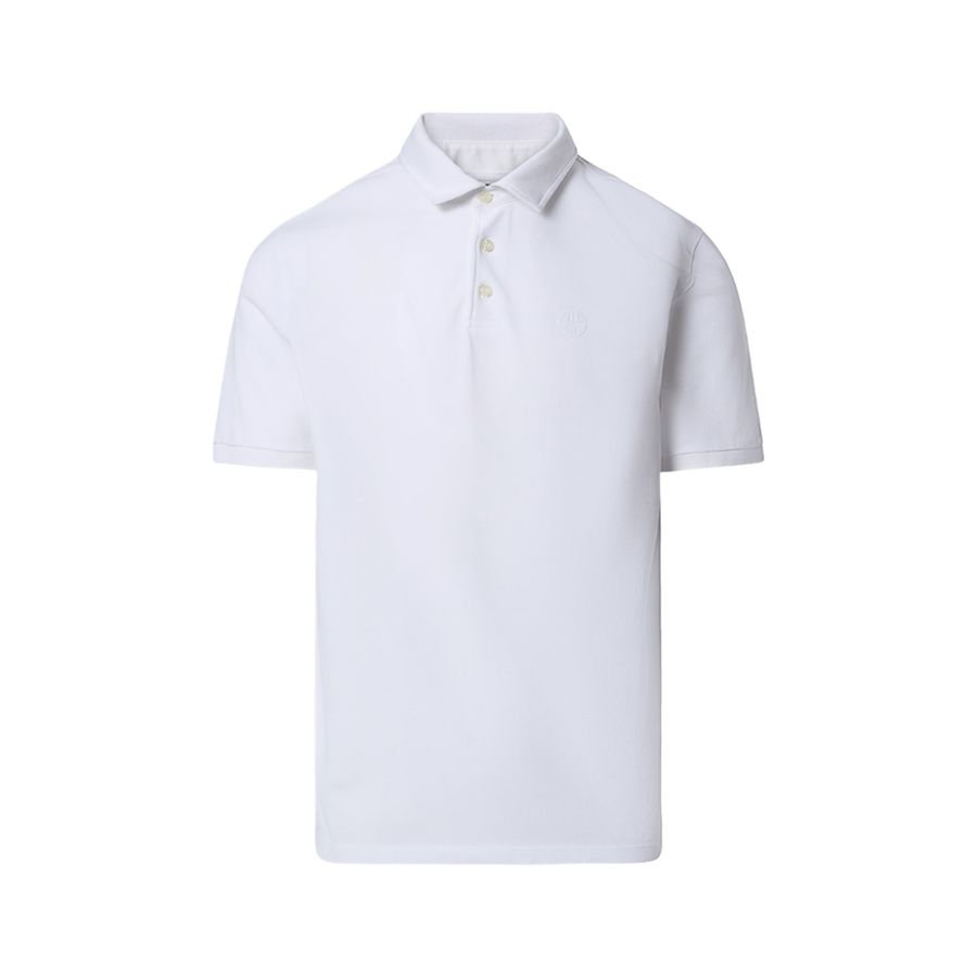 Polo Piqué S/S Logo White