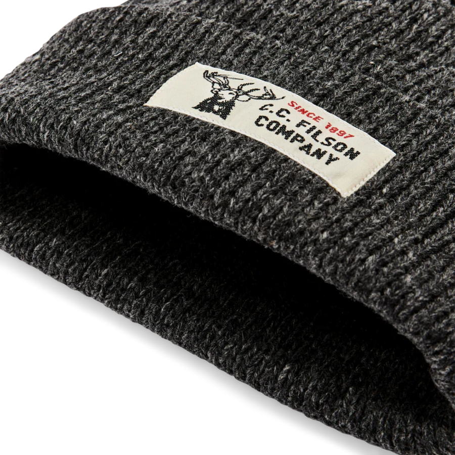 Gorro Lined Rag Wool Charcoal Black