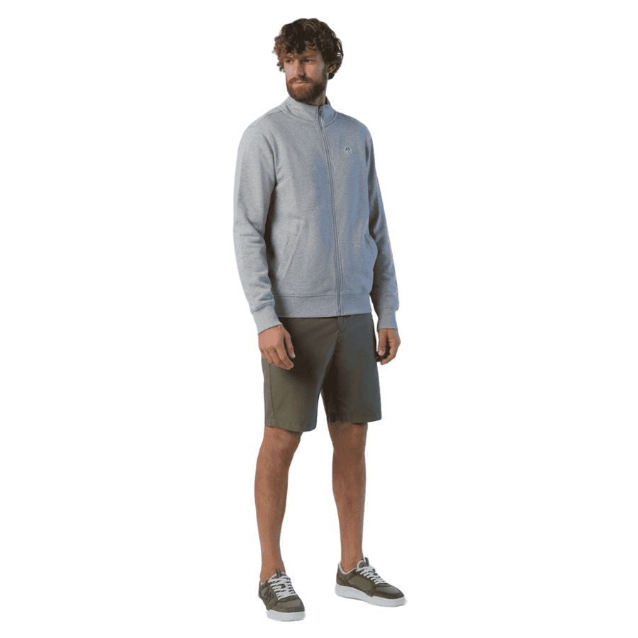 Polerón Full Zip Grey Melange