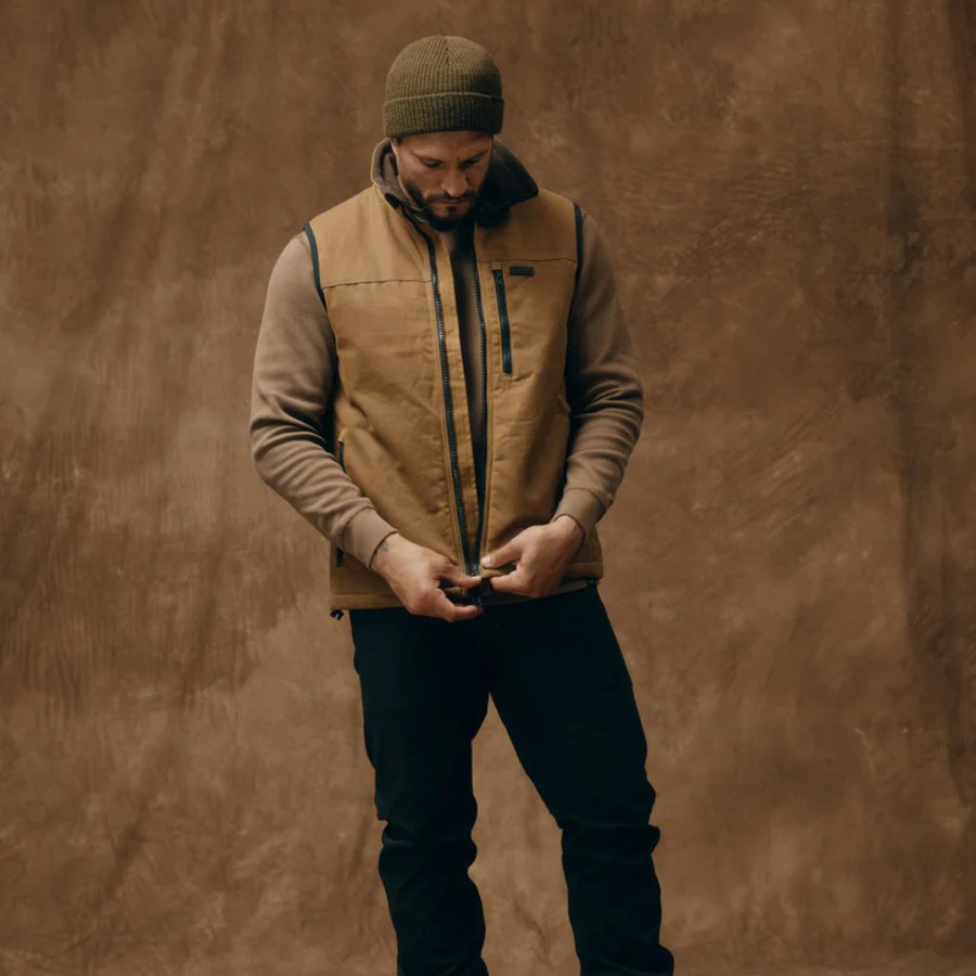 Chaqueta Sin Mangas Tin Cloth Primaloft Dark Tan