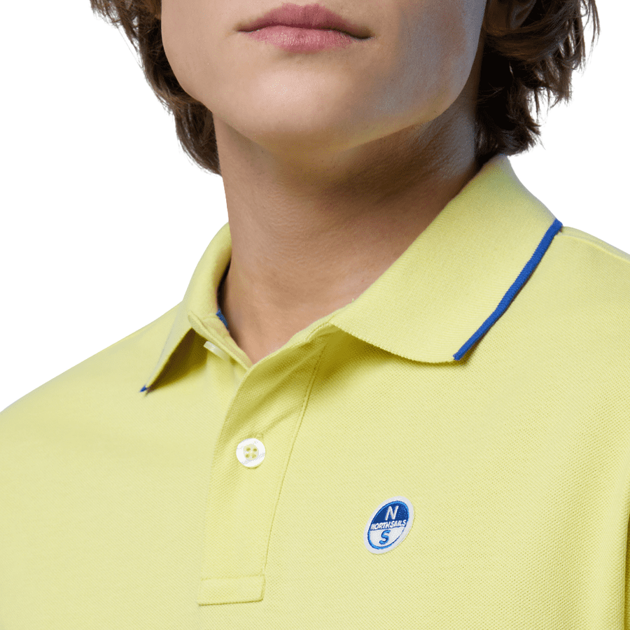 Polo Piqué S/S Contraste Limelight