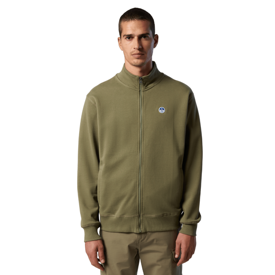 Polerón Full Zip Deep Green